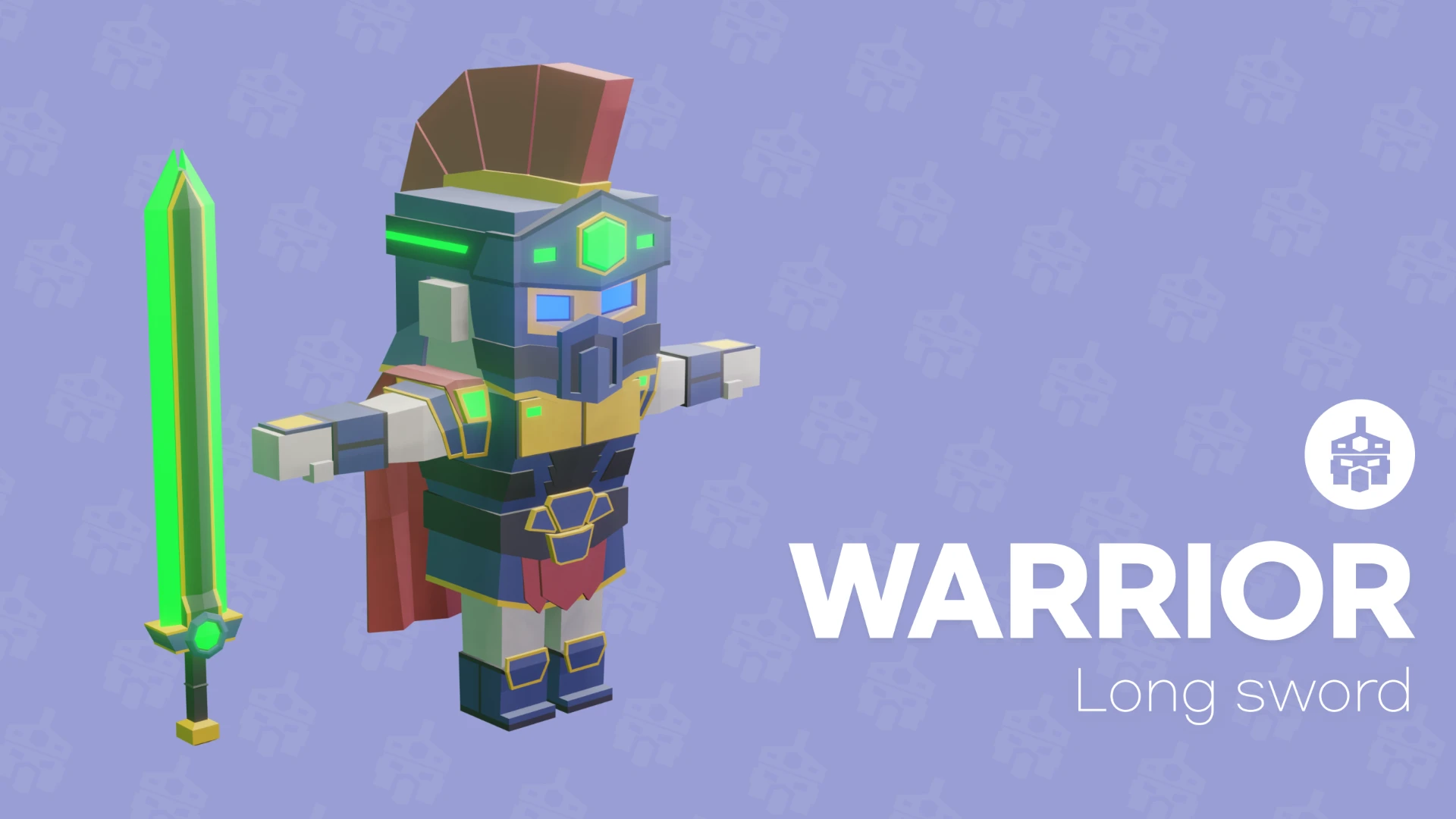 Warrior 캐릭터와 롱 소드