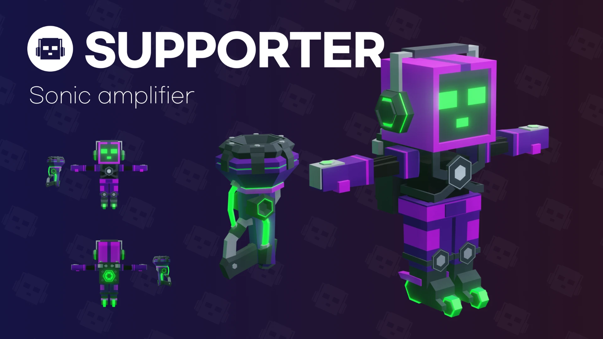 Supporter 캐릭터와 소닉 앰플리파이어