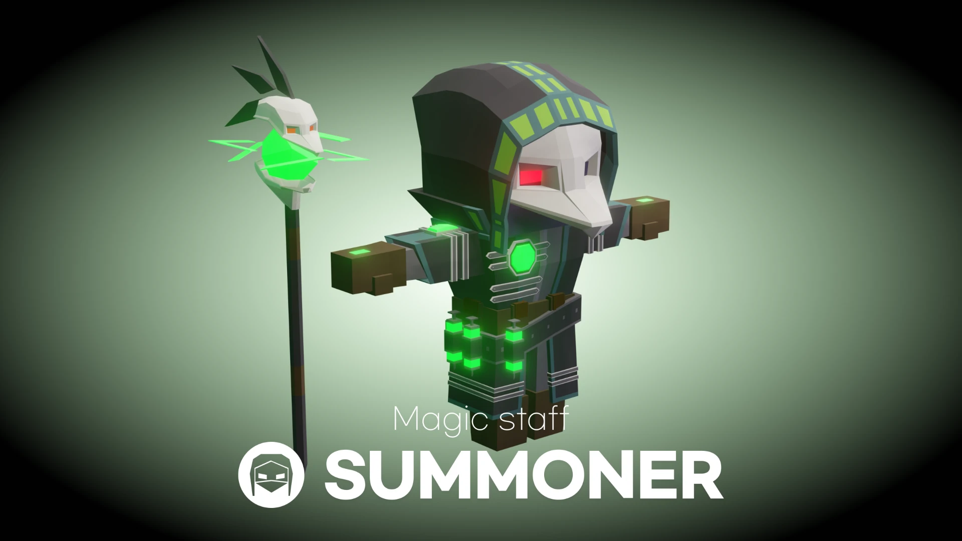 Summoner 캐릭터와 매직 스태프