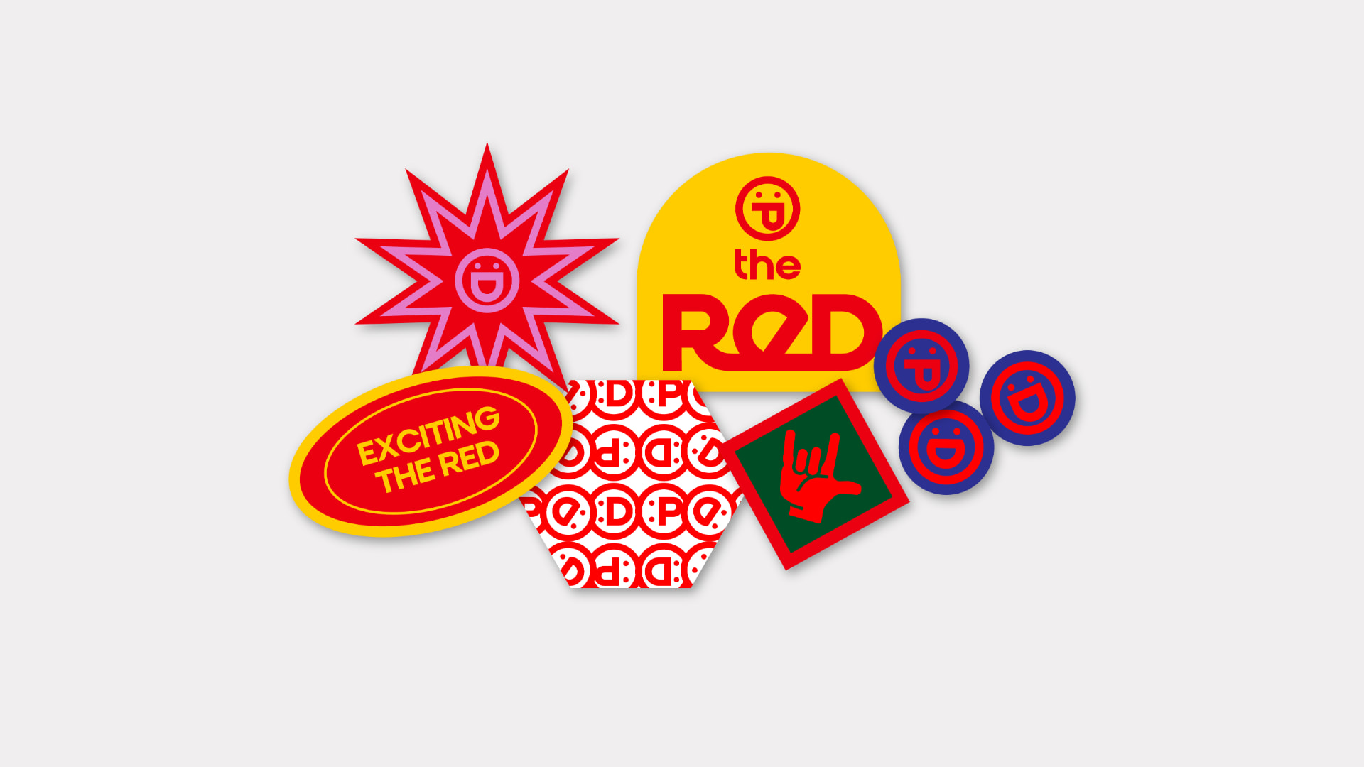 the ReD 스티커 그래픽