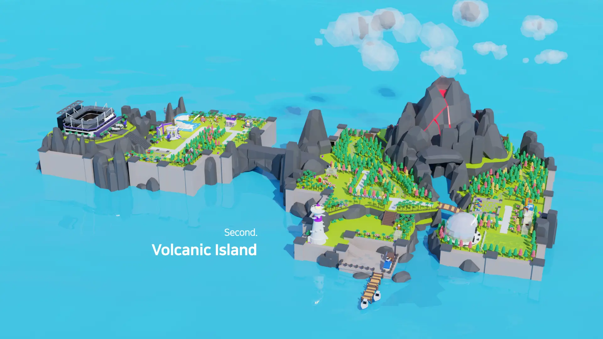 Second. Volcanic Island