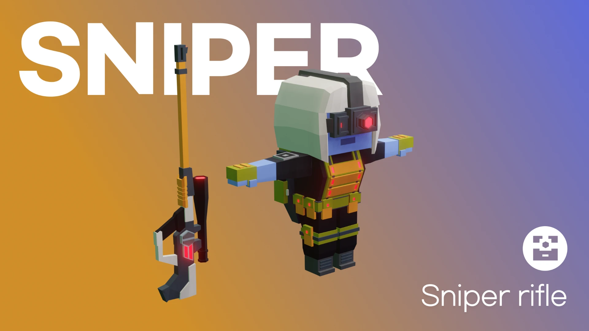 Sniper 캐릭터와 저격총